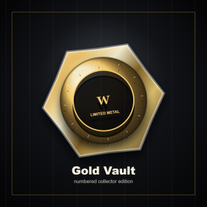Gold Vault Numbered Badge