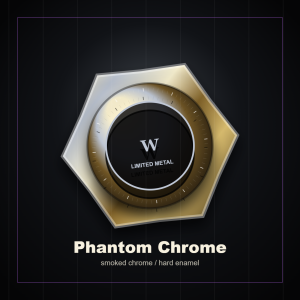 Phantom Chrome Metal Badge